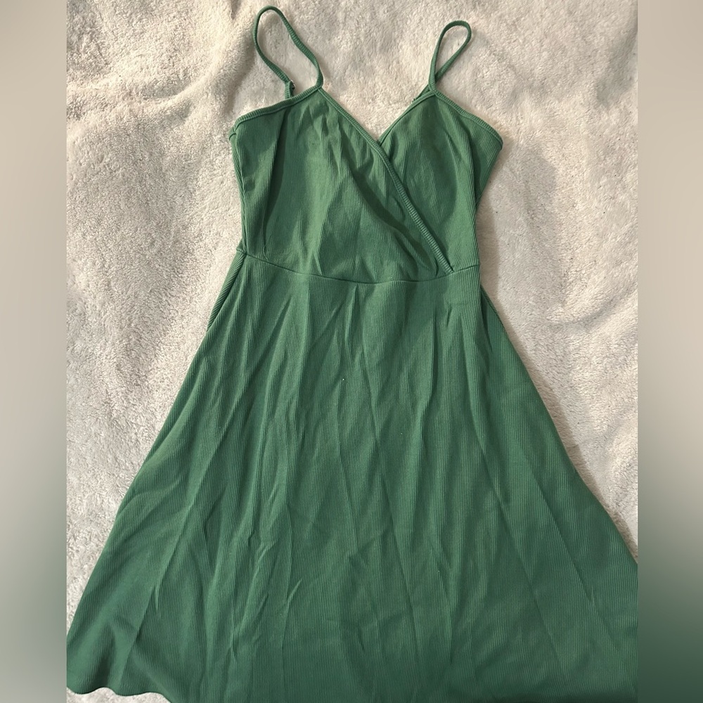 WILD FABLE Green Wrap Sundress
